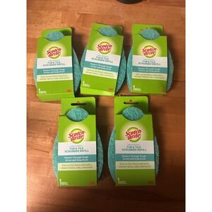 (5‎ Pack) 3M Scotch-Brite Non-Scratch Tub & Tile Scrubber Refill Pads